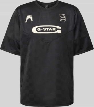 G-Star Trikot mit Label- und Motiv-Print Modell Football in Black, Größe XL