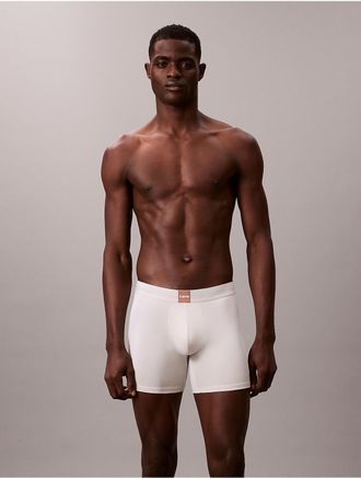 Calvin Klein Mens Icon Logo Graphic Boxer Brief - White - XL