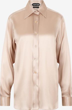 Tom Ford Hemd aus fliessender Seiden-Charmeuse