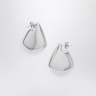 Bottega Veneta Sterling silver small Fin earrings