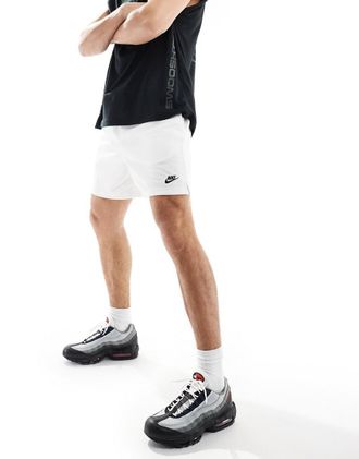 Nike Club mesh shorts in white