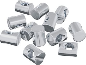 vidaXL Tuercas De Barril 3462 Uds. Plateado M6 X 13 Mm Metal Vidaxl