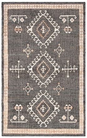 Safavieh Alfombra yute nero/avorio 122 x 183 cm