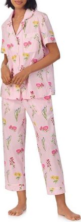 Bedhead Pajamas Print Stretch Organic Cotton Jersey Crop Pajamas in Western Wildflowers at Nordstrom, Size Medium