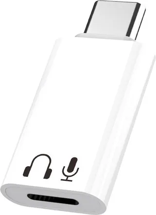 OEM Compatible Con Adaptador Lightning A Tipo-c: Aluminio, Compacto, Calidad De Sonido Hifi, Blanco