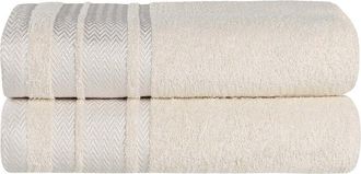 Superior Hays Cotton Solid Absorbent Medium Weight Bath Towels Set