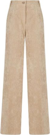 Herno Pantalones Rectos - Trousers - Mujer - Beige - XS
