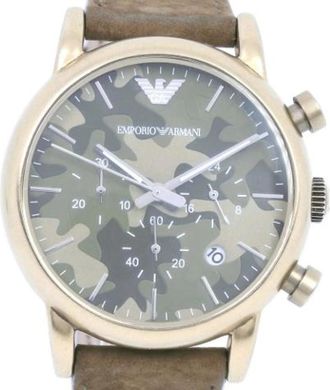 Armani Pre-owned Ar-1818 Roestvrijstalen Horloge - Heren - Vintage Horloges - Veelkleurig - ONE Size - Leer - Vintage