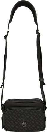 HUGO BOSS B Icon Crossbody Tas - Heren - Tassen - Zwart - Maat: ONE Size Poliester