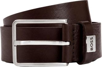 HUGO BOSS Elio Riem - Heren - Riemen - Bruin - 90 CM - Leer - Accessoires