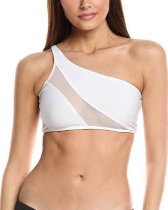 Norma Kamali Snake Mesh Bikini Top