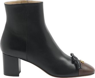 Valentino Valet Du Roi Enkellaars - Dames - Laarzen met Hak - Zwart - 37 1/2 EU - Schoenen