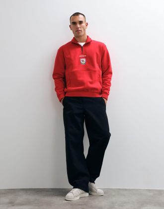 adidas adidas Football Arsenal 26/27 EQT top con zip corta rosso