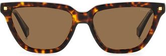 Polaroid PLD 4157/S/X Polarized 086/SP Womens Sunglasses Tortoiseshell Size 55