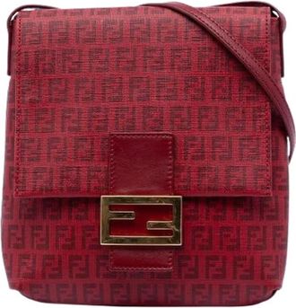 Fendi Pre-owned Vintage Crossbody Bag - Dames - Vintage Schoudertas - Rood - ONE Size - Vintage