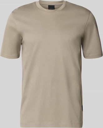 Bugatti T-Shirt mit Rundhalsausschnitt in Beige Melange, Gr&ouml;&szlig;e XXXL