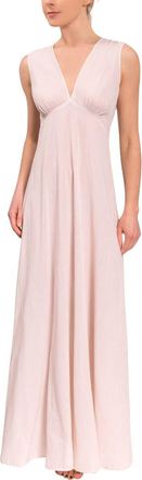 Everyday Ritual Amelia Long Nightgown in Wheat at Nordstrom, Size Xx-Large