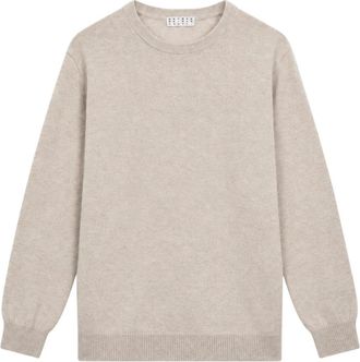 Cashmere Company Girocollo F.12 - Heren - Ronde hals truien - Beige - XL - Wol - Truien & Vesten