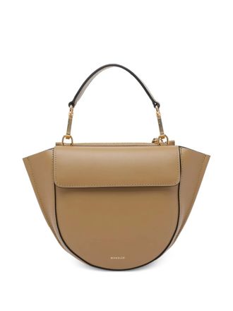 Wandler mini Hortensia leather tote bag - Brown
