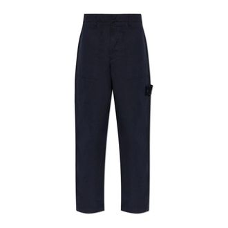 Stone Island Loose-fit Broek - Heren - Wijde Broeken - Blauw - W30 - Katoen - Broeken