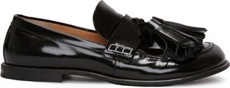 J.W.Anderson tassel-detail moccasins - men - Sheep Suede/Bovine Split Leather/Calf Leather - 40 - Black