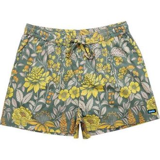 Kavu Nosara Short - Womens in Floral Forest at Nordstrom, Size Medium