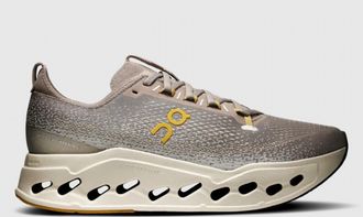 On Mens Cloudsurfer Max Shoes In Cinder / Pelican