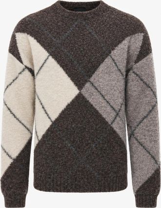 Genti Monogram Brushed Roundneck | Bruin