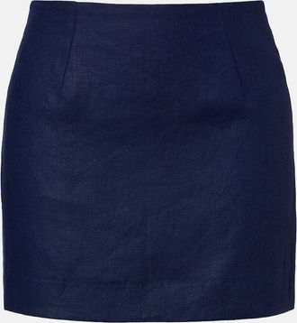 Faithfull The Brand Jane linen miniskirt
