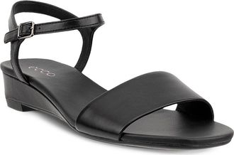 Ecco Astrid Ankle Strap Wedge Sandal in Black at Nordstrom, Size 10-10.5Us