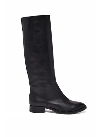 &Acirc;m&egrave; Black Leather Sonja Boots