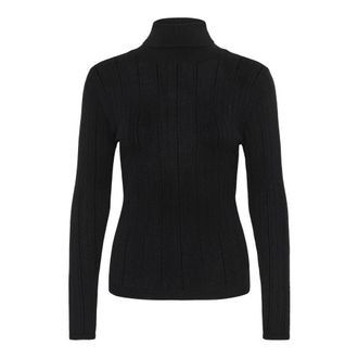 Cream Gebreide kleding - Dames - Truien - Zwart - Maat: XL
