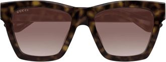 Gucci Gg 1714S Zonnebril - unisex - Zonnebrillen - Bruin - 54 MM - Accessoires