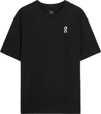 On Club T Logo Cotton T-shirt - Black - M