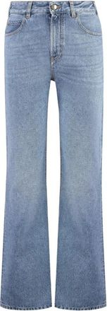 Chlo&eacute; Wide Leg Denim Jeans - Dames - Flared Jeans - Blauw - W25 - Denim - Jeans