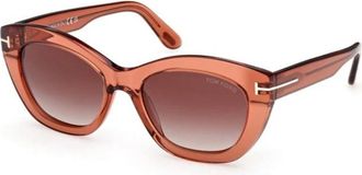 Tom Ford Linda-02 Zonnebrillen - Dames - Zonnebrillen - Oranje - 53 MM - Accessoires