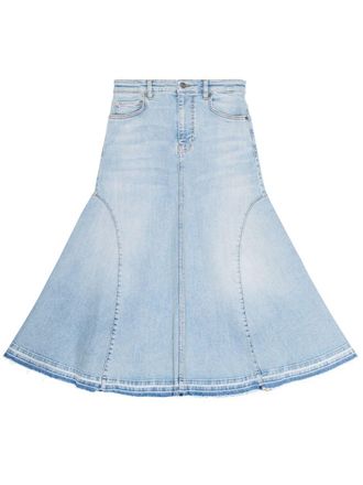 Ganni Ganni Womens Fla blue Skirt