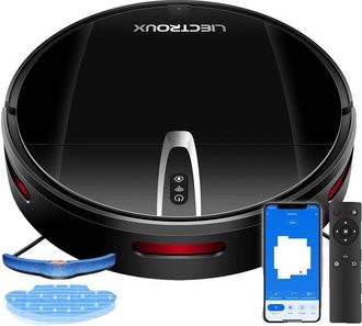 OEM Robot Aspirador Con Mapeo Inteligente, Limpieza En Seco Y H&uacute;medo, Color Negro