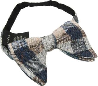 Gucci Pre-owned Vintage Vlinderdas - Dames - Vintage Accessoires - Veelkleurig - ONE Size - Katoen - Vintage
