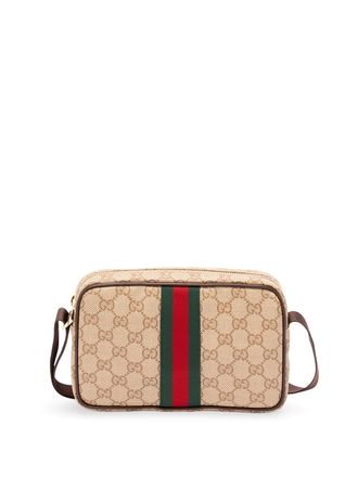 Gucci Gg Coated Web Crossbody Bag