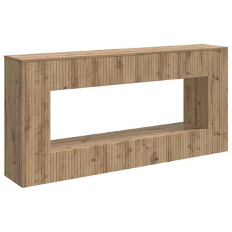 vidaXL Mesa Consola Rayado Roble Artesanal 155 X 29 X 74 Cm Vidaxl