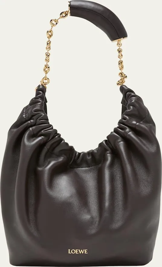 Squeeze Small Shoulder Bag in Napa Leather