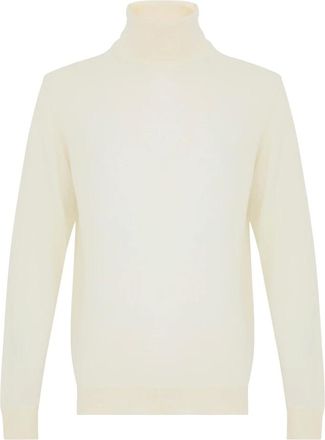 Daniele Fiesoli Turtlenecks, male, Beige, 2XL, Turtleneck Jumper