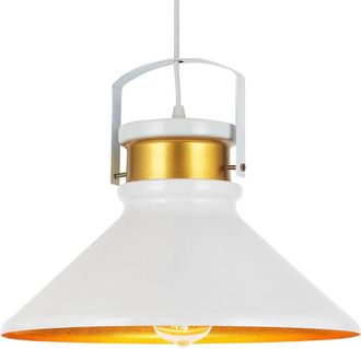 Fabrilamp L&aacute;mpara de techo en metal blanco oro
