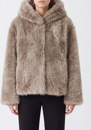 Salvatore Santoro Hooded Fur Jacket with Slit Pockets
