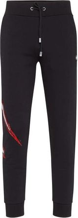 Philipp Plein Kristal Logo Joggingbroek Zwart - Heren - Sweatpants - Zwart - XL - Broeken