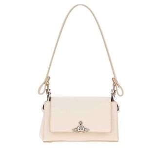 Vivienne Westwood Ivory Synthetic Leather Small Hazel Shoulder Bag White Borse A Mano