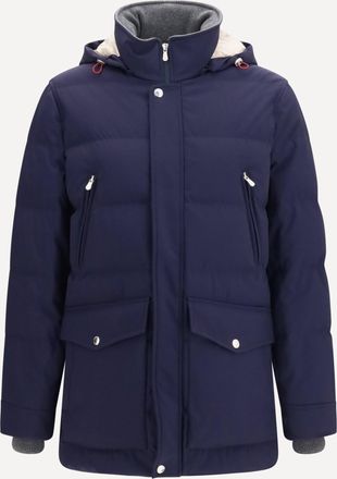 Brunello Cucinelli Giubbotto con Cappuccio in nylon Man S