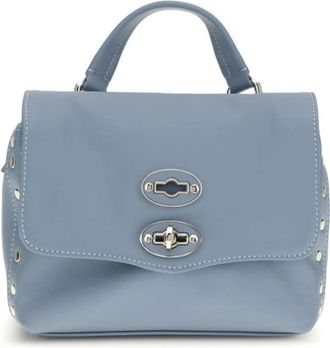 Zanellato Saeta Baby Postina Handtas - Dames - Handtassen - Blauw - ONE Size - Leer - Tassen