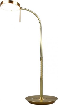 Trio L&aacute;mpara De Escritorio Flexible Monza Led Touch Dimmer Brass Trio Lighting